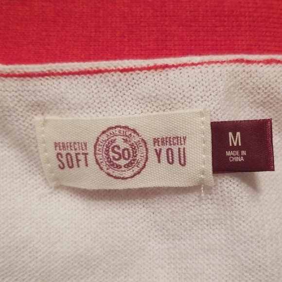 Red and White Cardigan - Picture 3 of 3